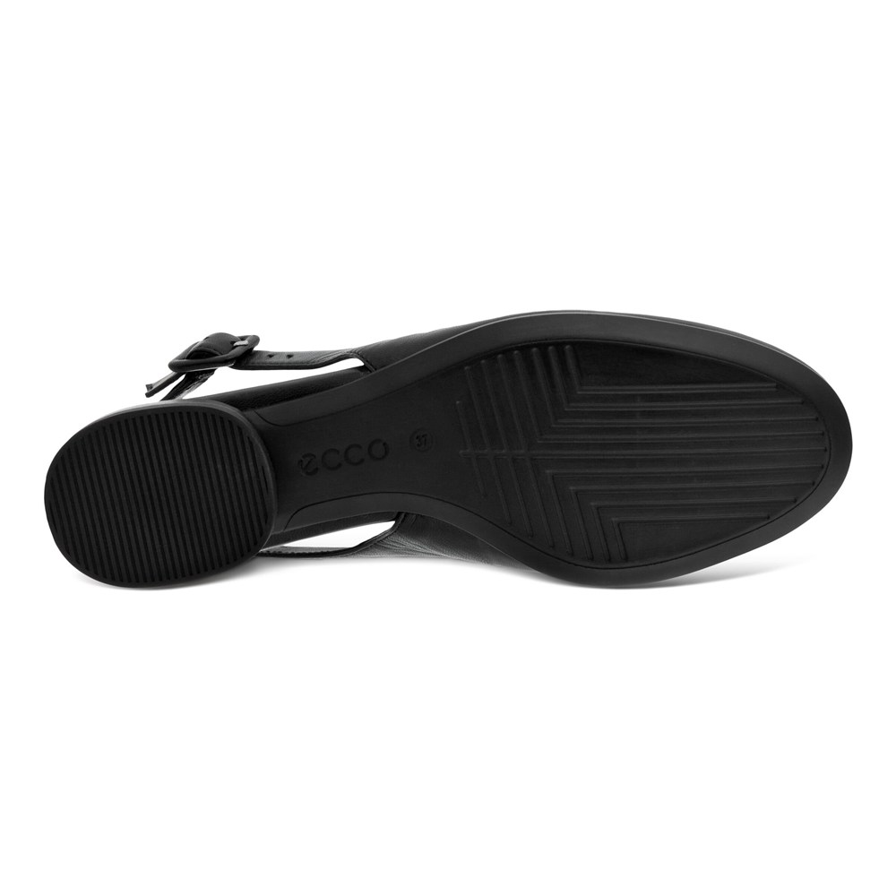 Zapatos De Vestir Mujer - ECCO Anine Sling-Back Flats - Negros - LRT501387